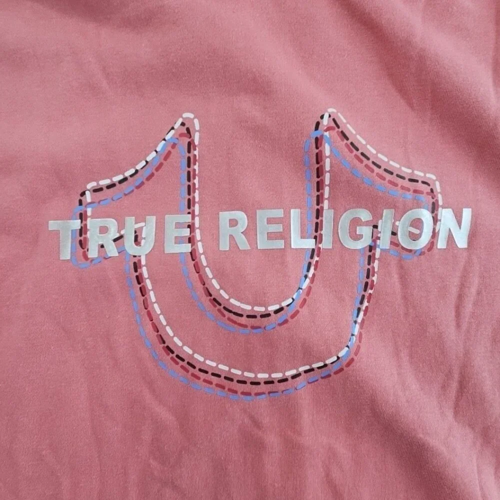 True Religion Full Zip‎ Fleece Hoodie Men's XL Brandied Apricot NEW Logo NWT